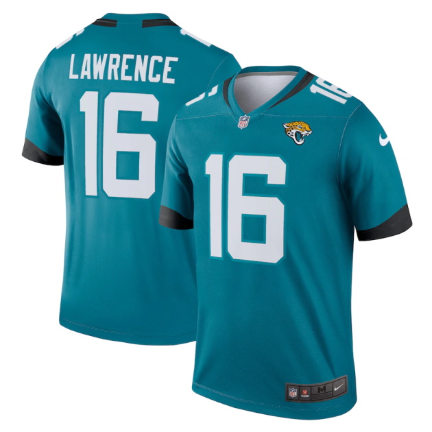 mens nike trevor lawrence teal jacksonville jaguars legend jersey